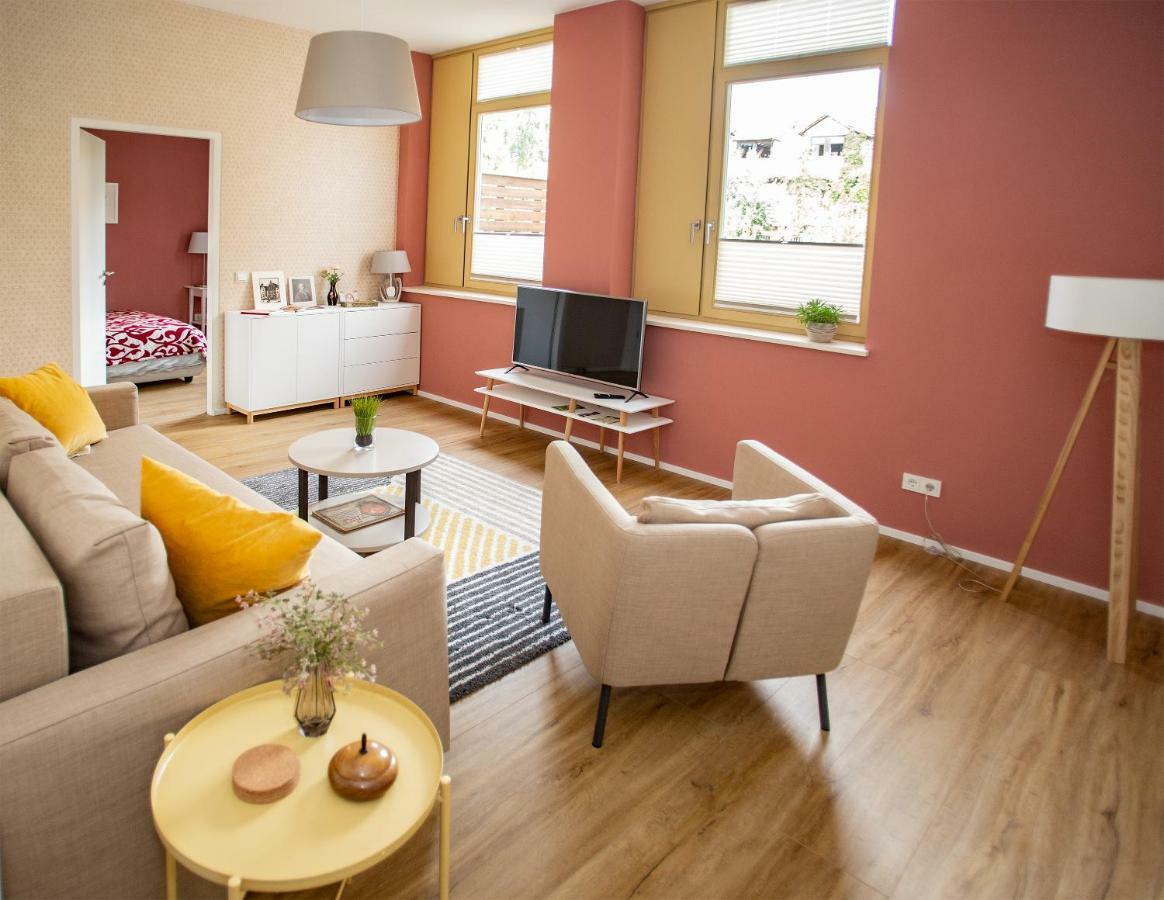 Eckhof Domizil - Grosszuegige Ferienwohnung Mit Kleinem Garten In Der Altstadt Von Gotha Dış mekan fotoğraf
