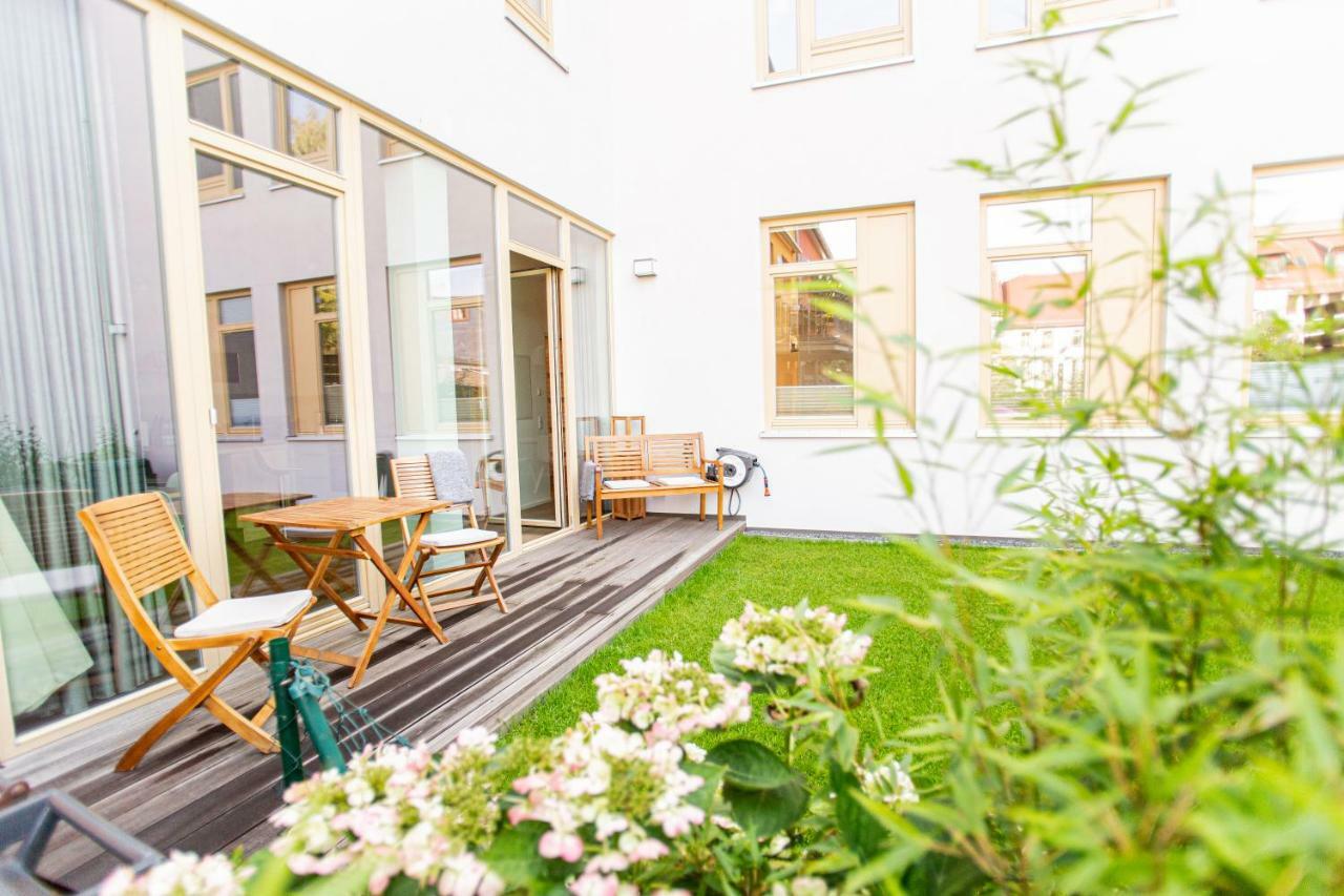 Eckhof Domizil - Grosszuegige Ferienwohnung Mit Kleinem Garten In Der Altstadt Von Gotha Dış mekan fotoğraf